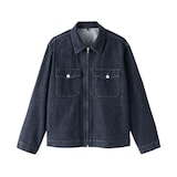 紳士　木の実から作ったカポック混デニム　ブルゾン