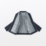 紳士　木の実から作ったカポック混デニム　ブルゾン