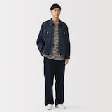 紳士　木の実から作ったカポック混デニム　ブルゾン