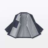 紳士　木の実から作ったカポック混デニム　カバーオール