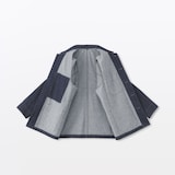 紳士　木の実から作ったカポック混デニム　カバーオール