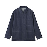 紳士　木の実から作ったカポック混デニム　カバーオール