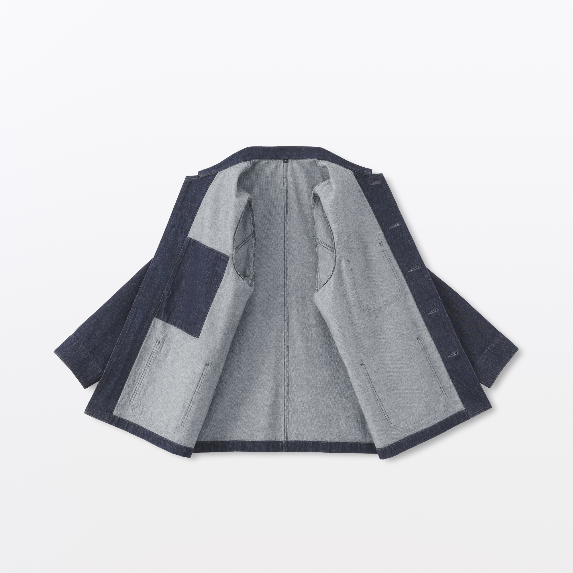 紳士 木の実から作ったカポック混デニム カバーオール | 無印良品