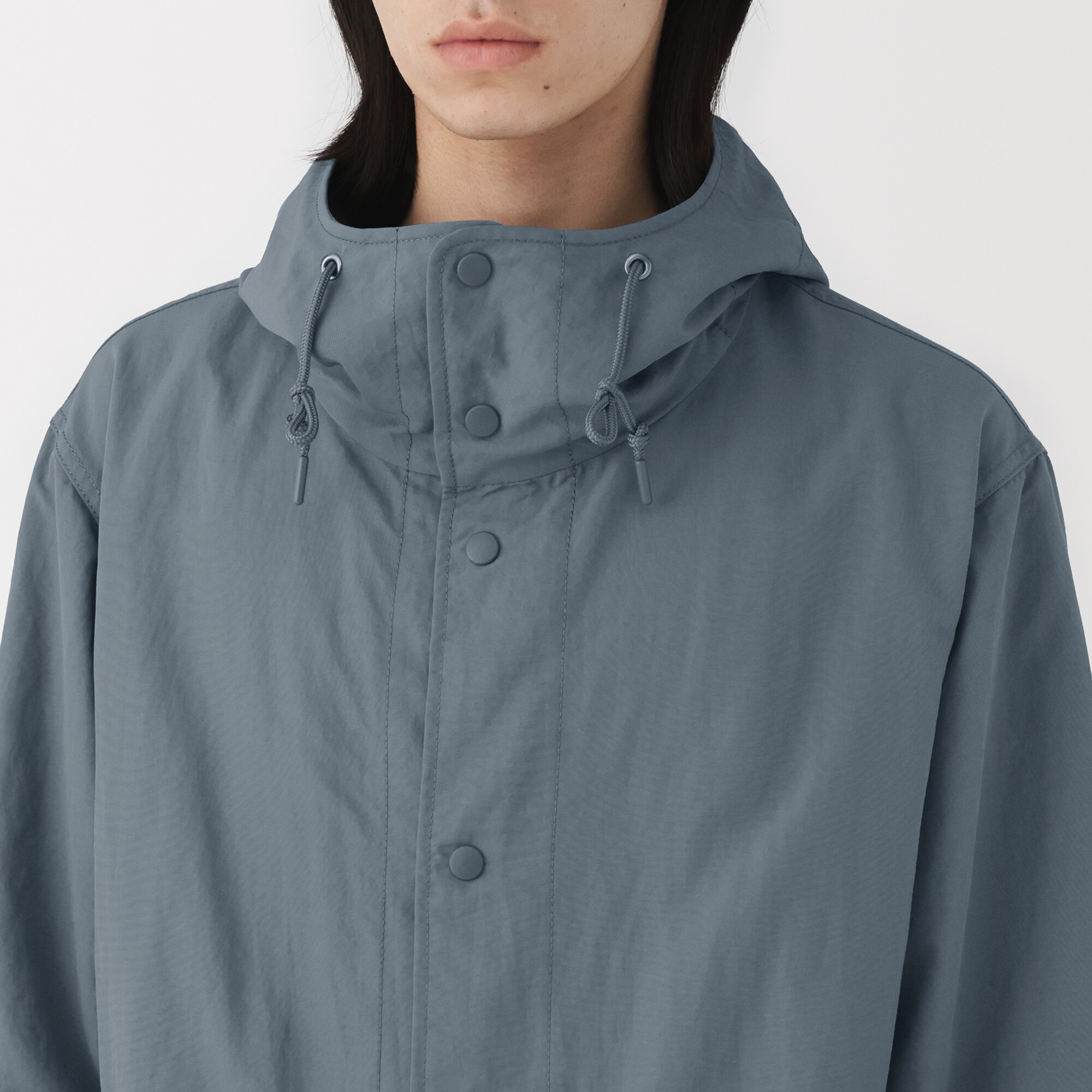 紳士　撥水フード付きコート