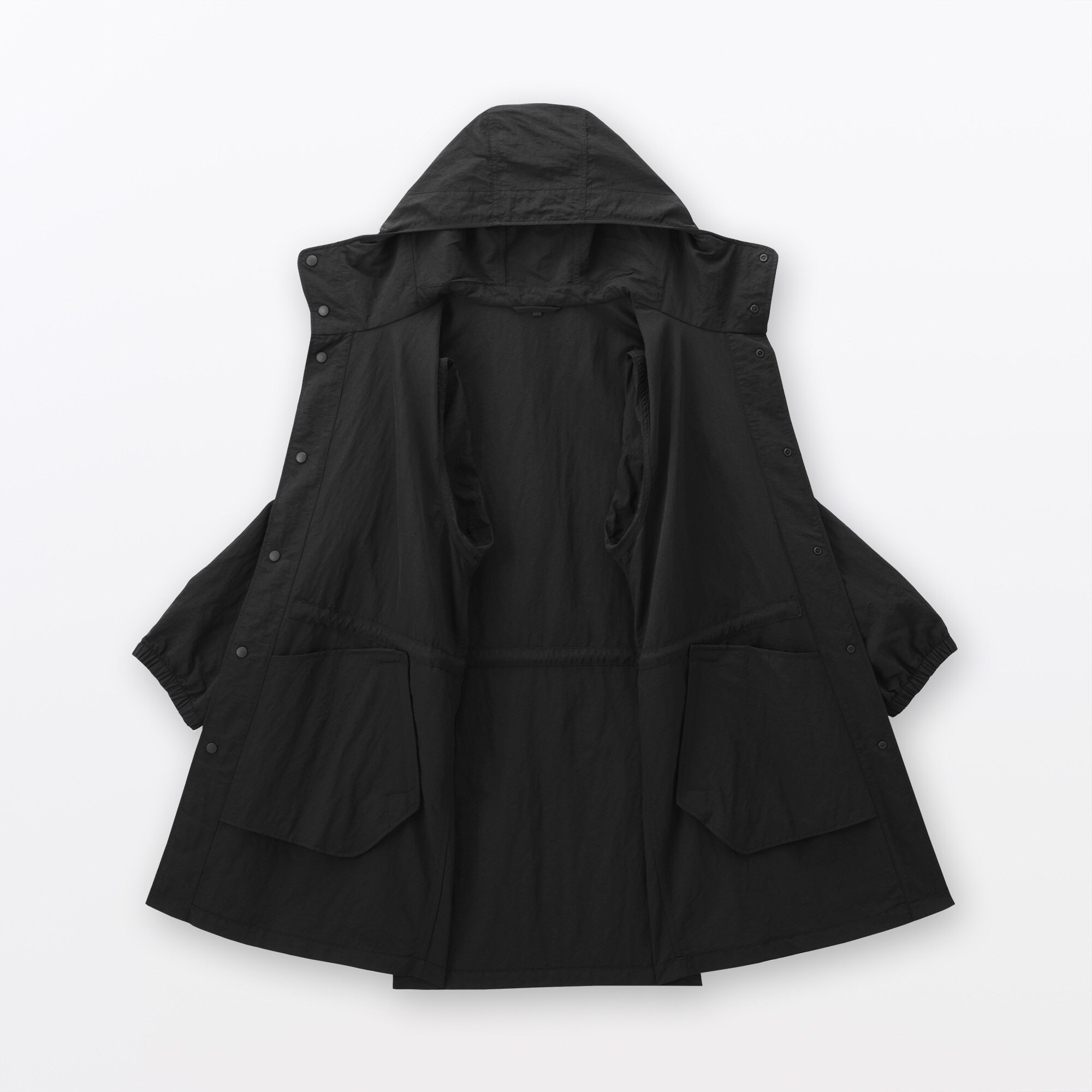 紳士　撥水フード付きコート