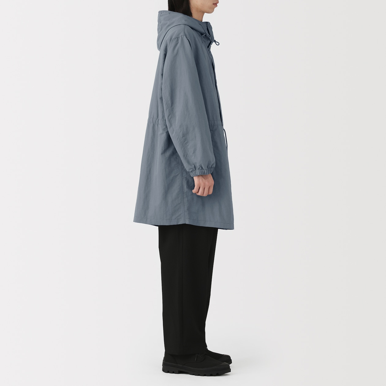 紳士　撥水フード付きコート