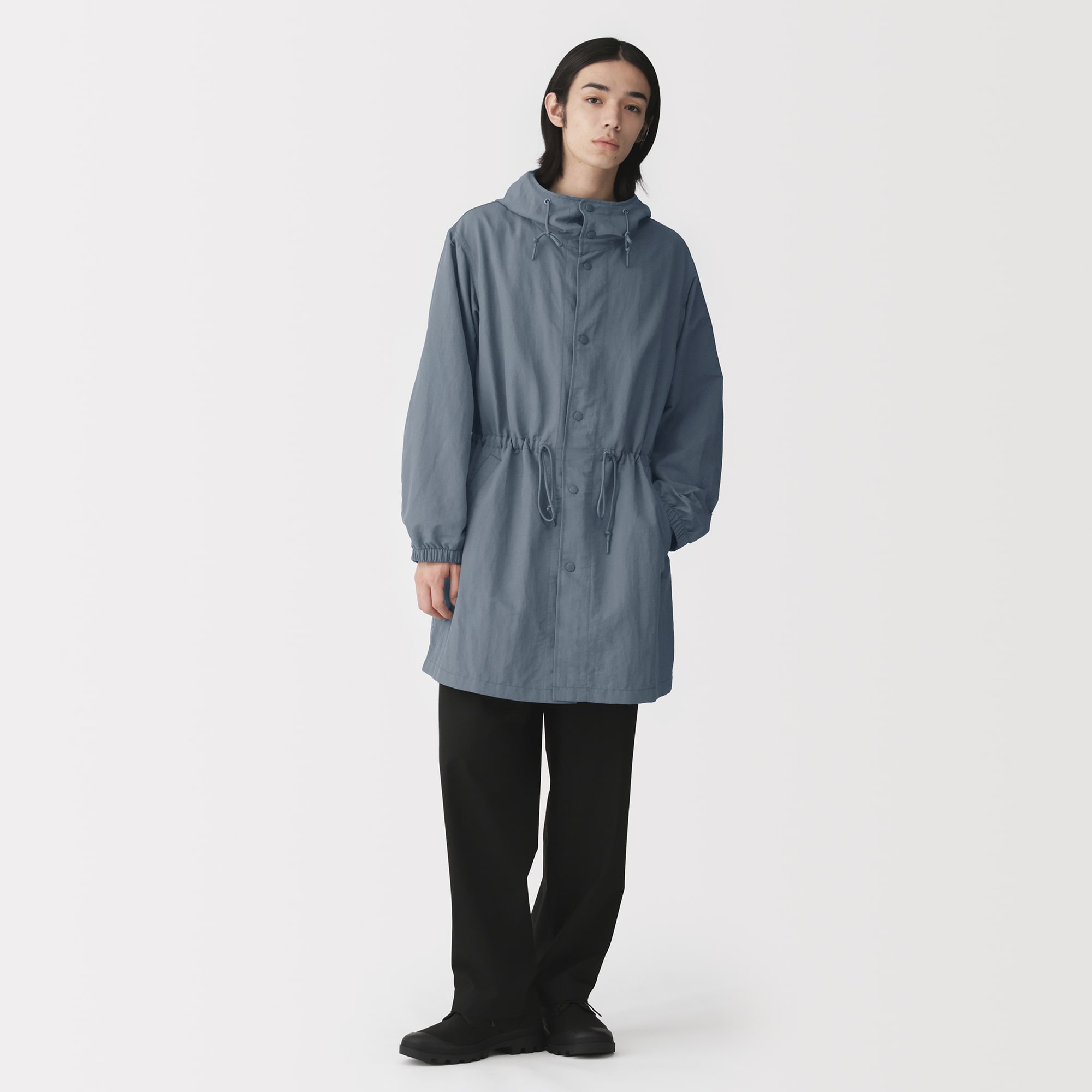 紳士 撥水フード付きコート | 無印良品