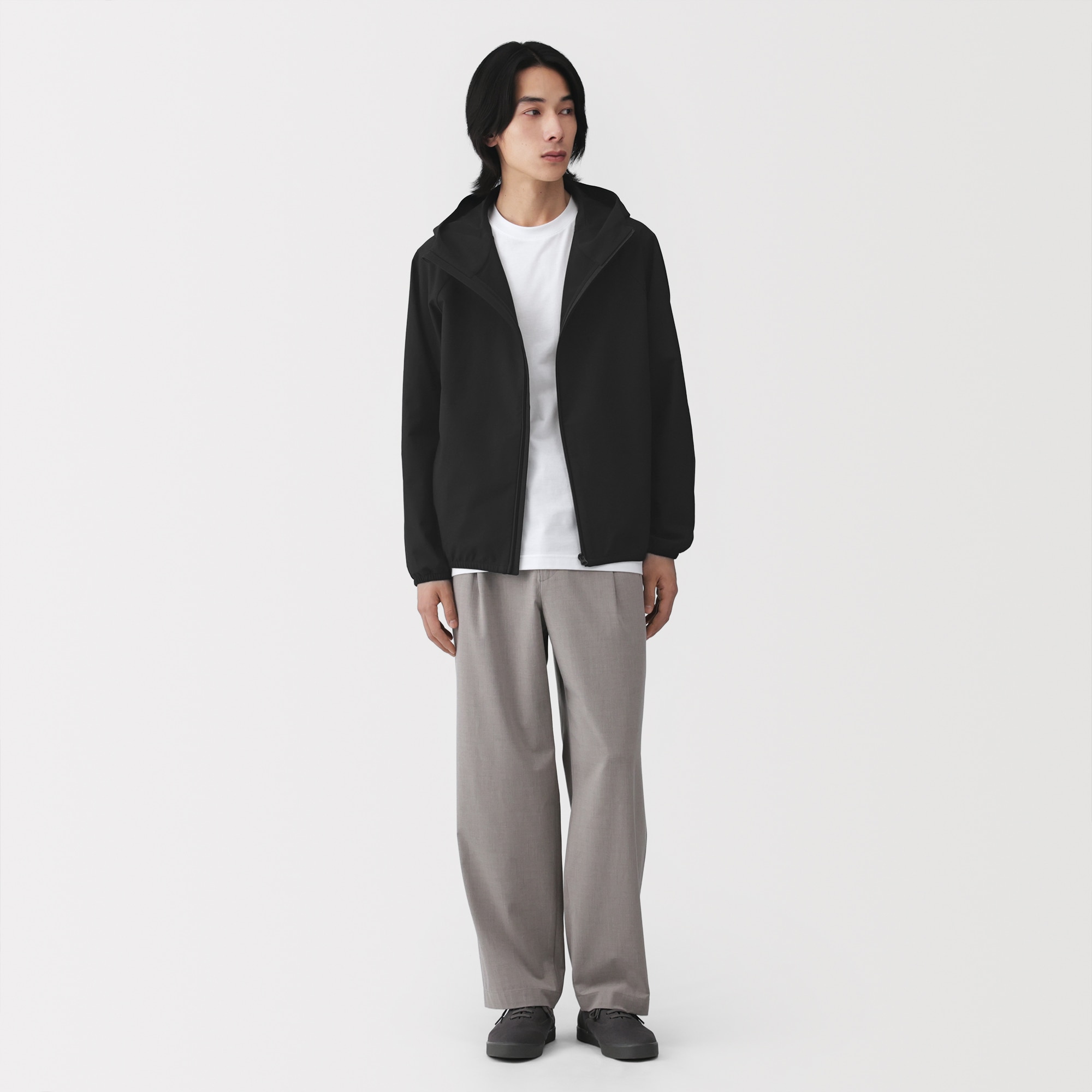 紳士 UVカット撥水ジップアップパーカ | 無印良品
