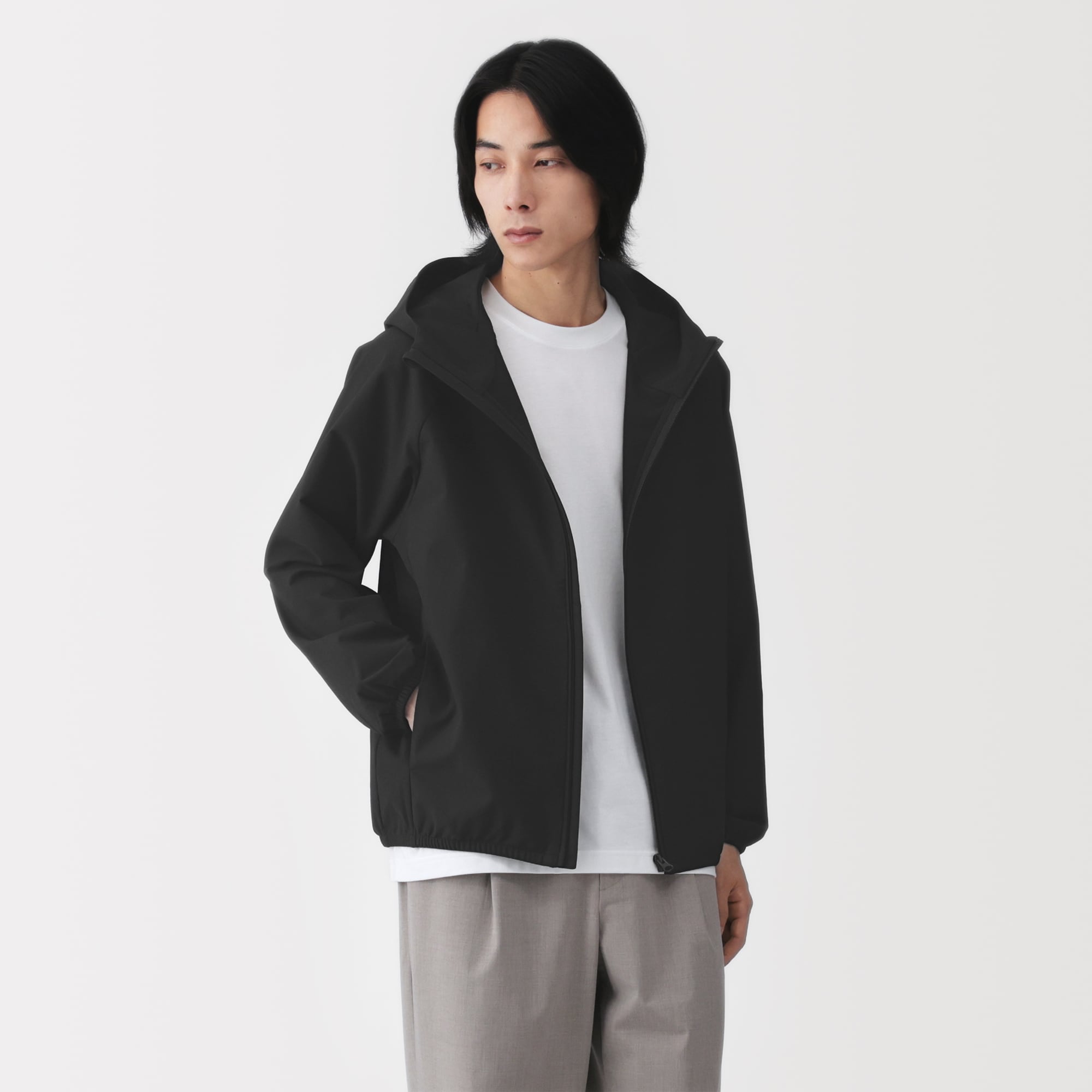 紳士　ＵＶカット撥水ジップアップパーカ | 無印良品