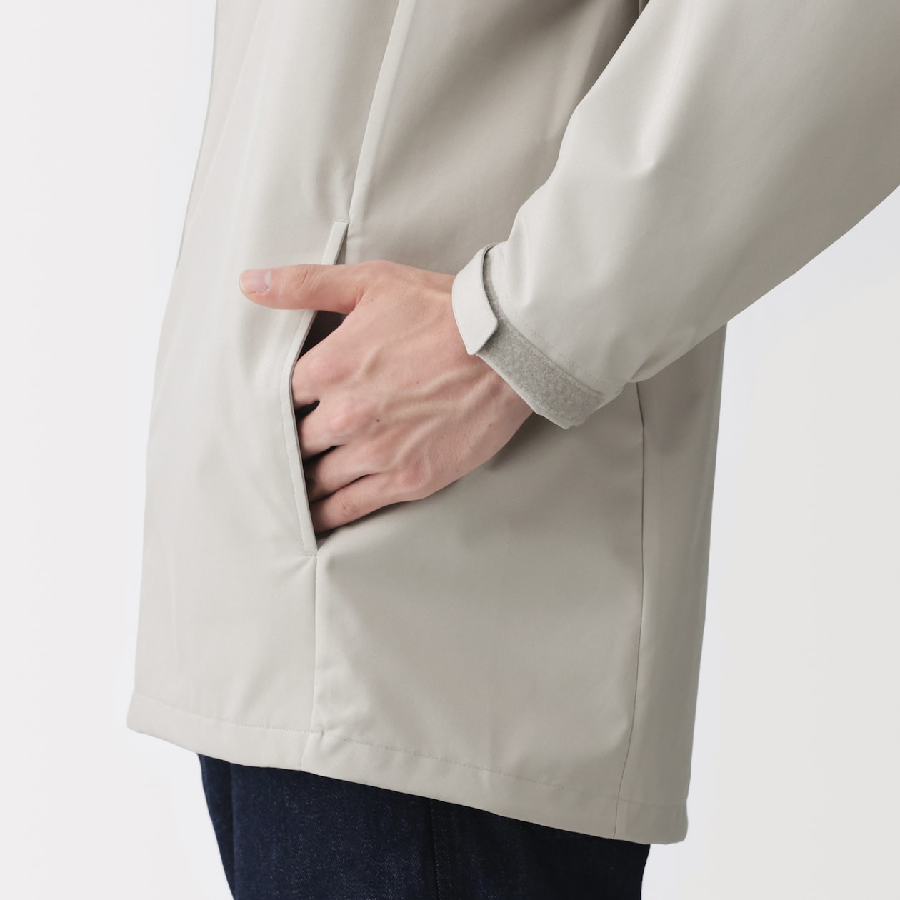 紳士　透湿撥水フードジャケット