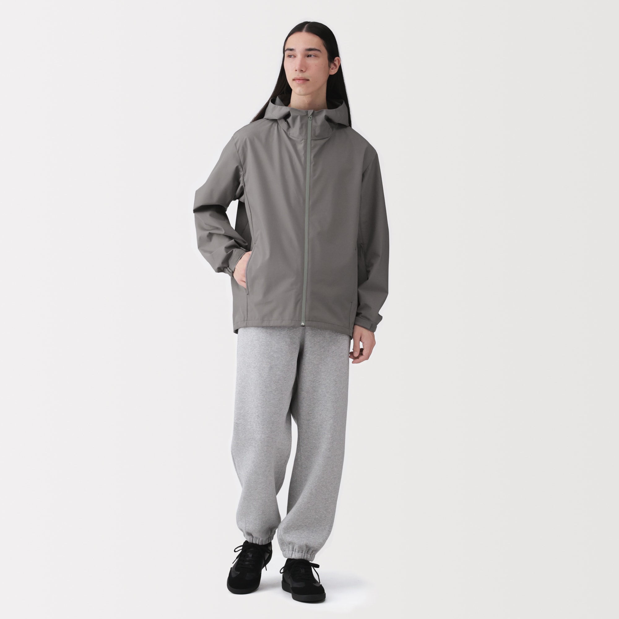 紳士　透湿撥水フードジャケット