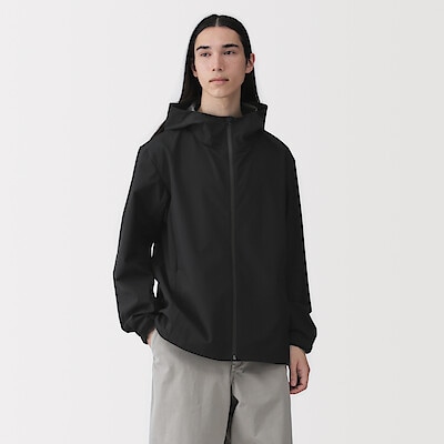 紳士　透湿撥水フードジャケット