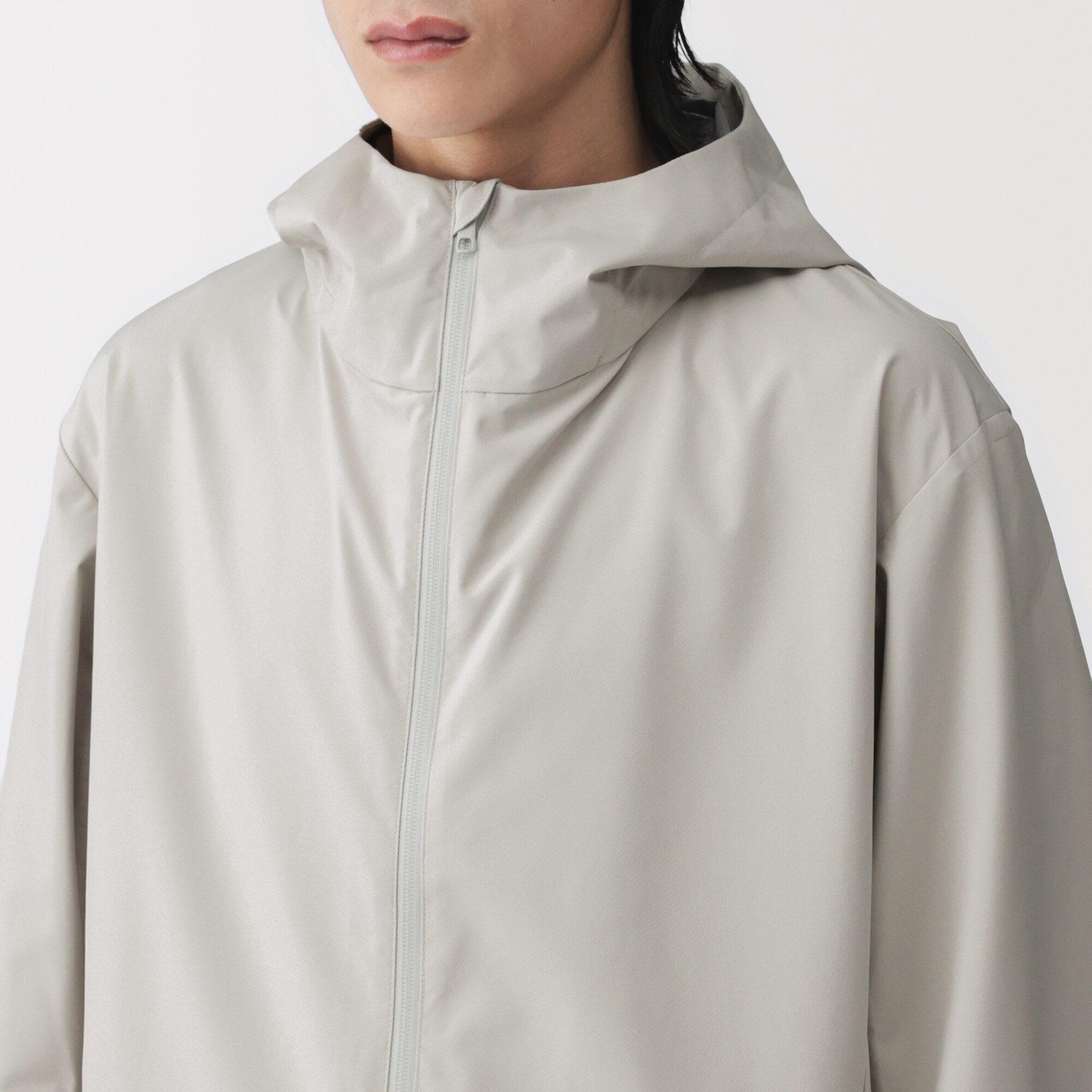 紳士　透湿撥水フードジャケット