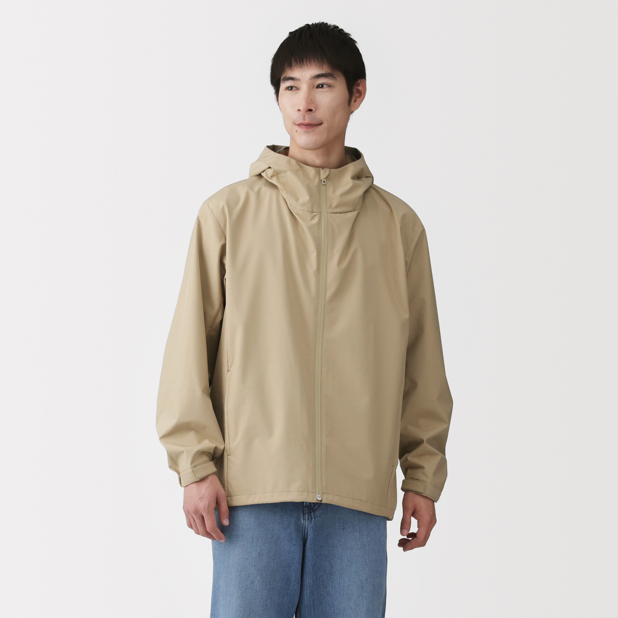 紳士　透湿撥水フードジャケット