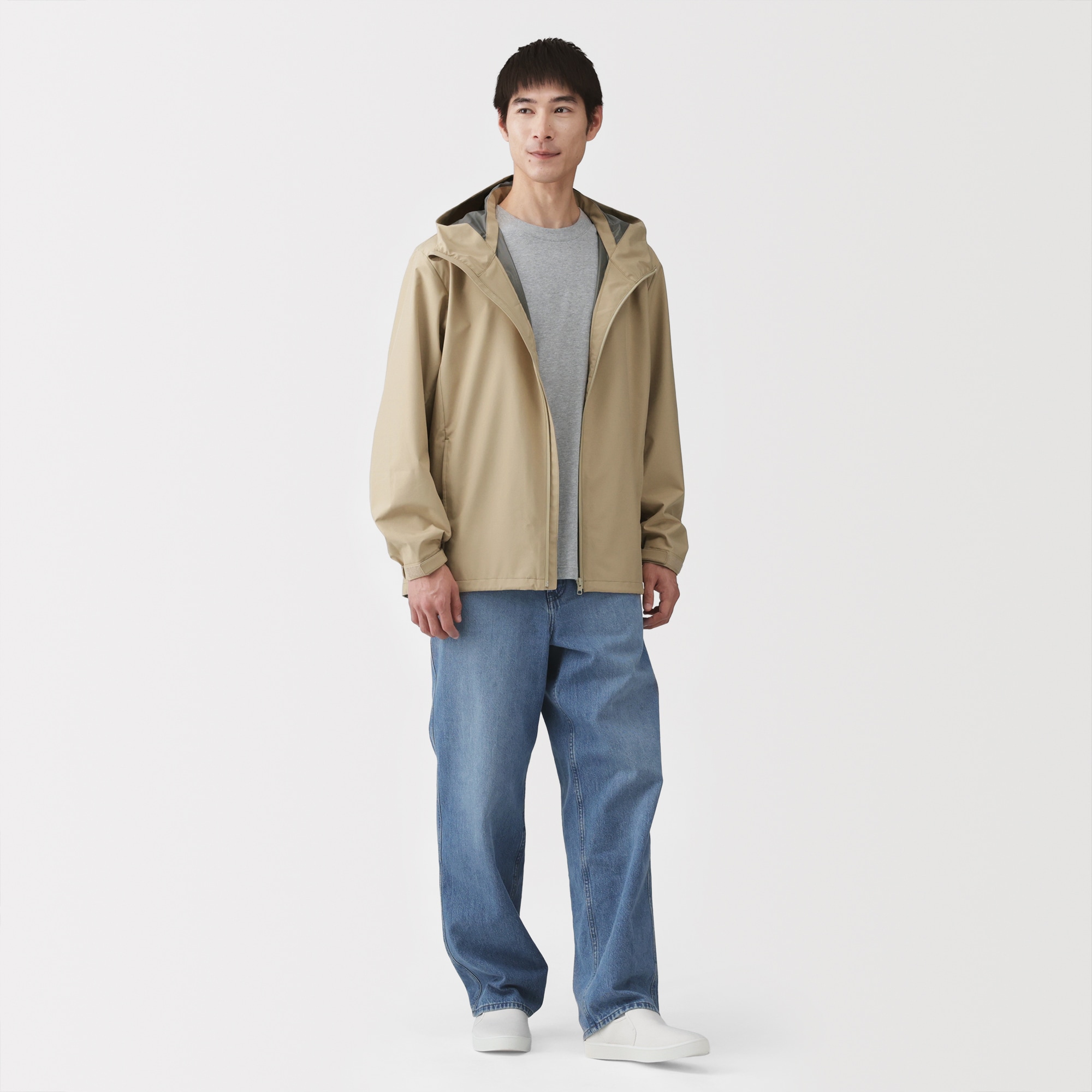 紳士　透湿撥水フードジャケット