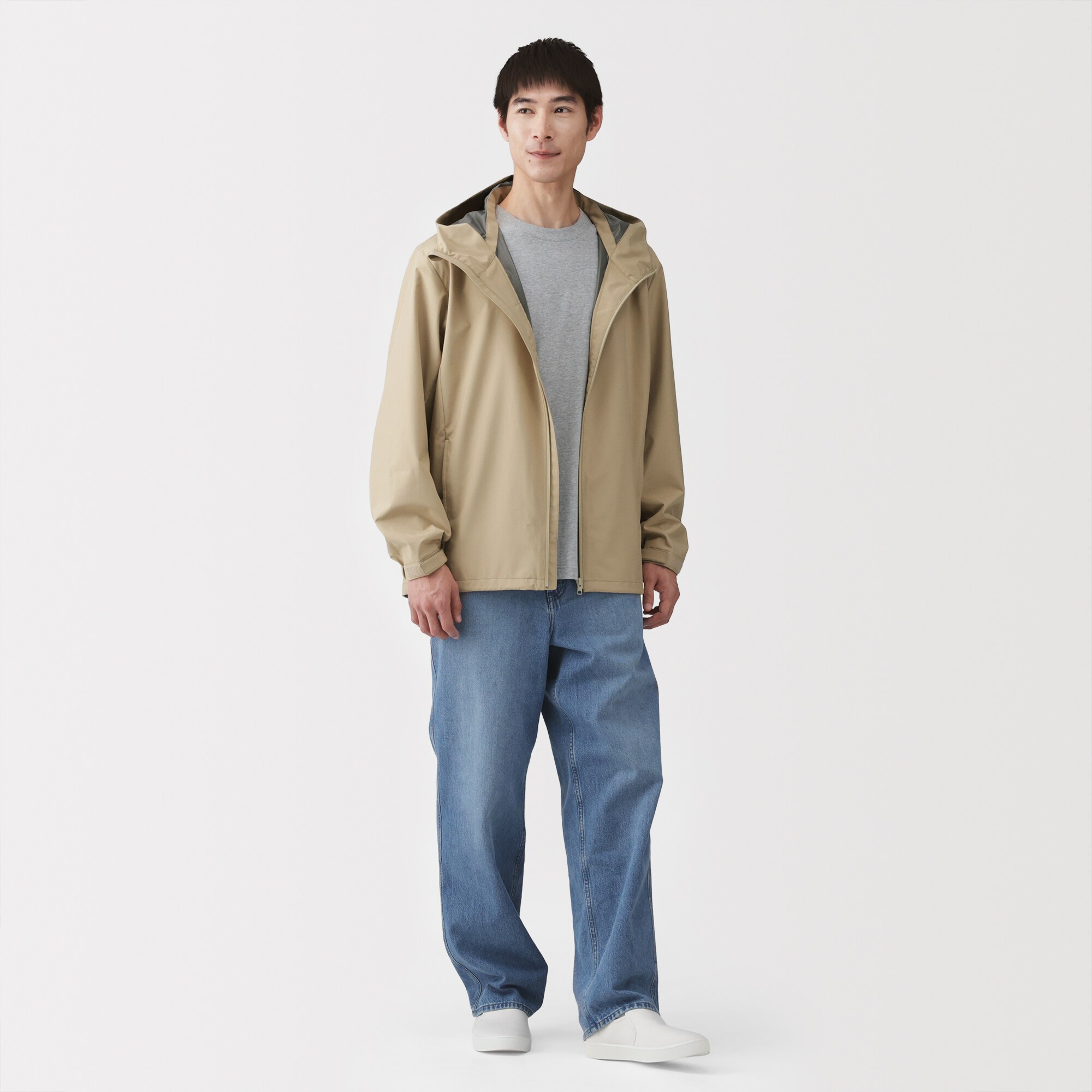 紳士　透湿撥水フードジャケット