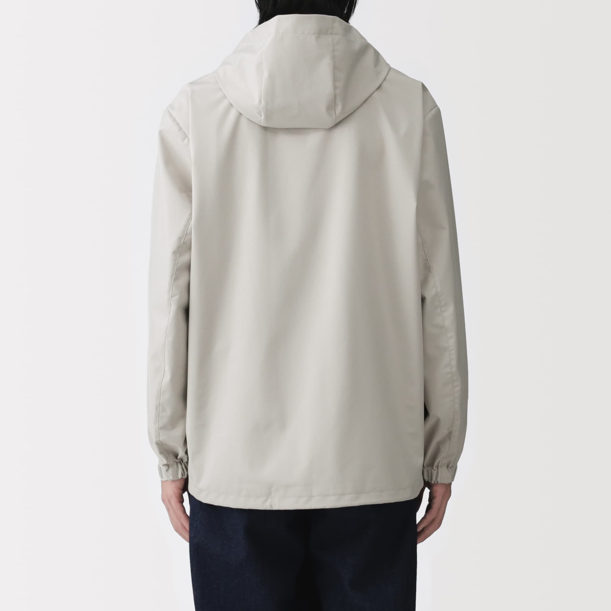 ムータマリン クリームホワイト フード付きジャケット　0サイズ 紳士 透湿撥水フードジャケット | 無印良品