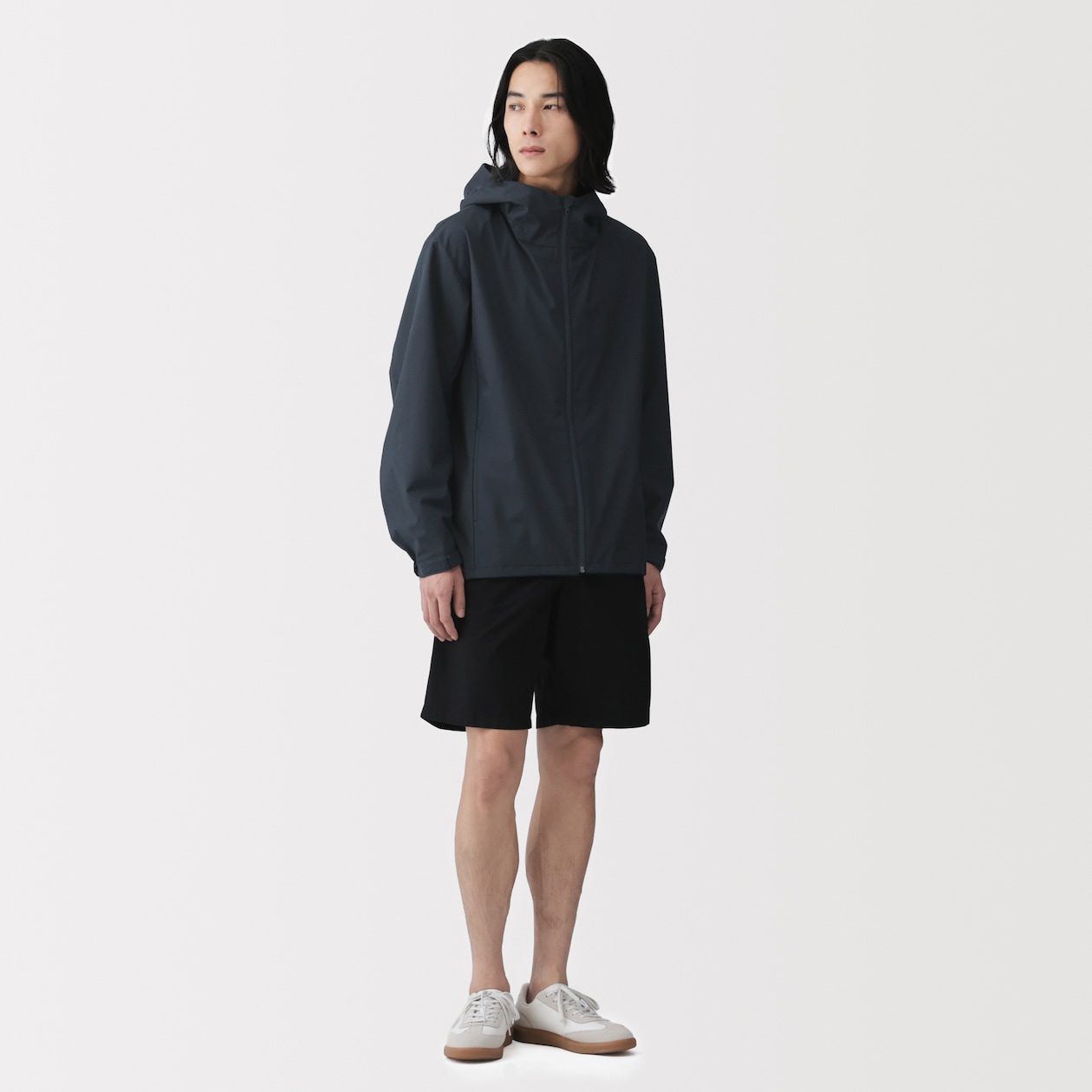 紳士　透湿撥水フードジャケット