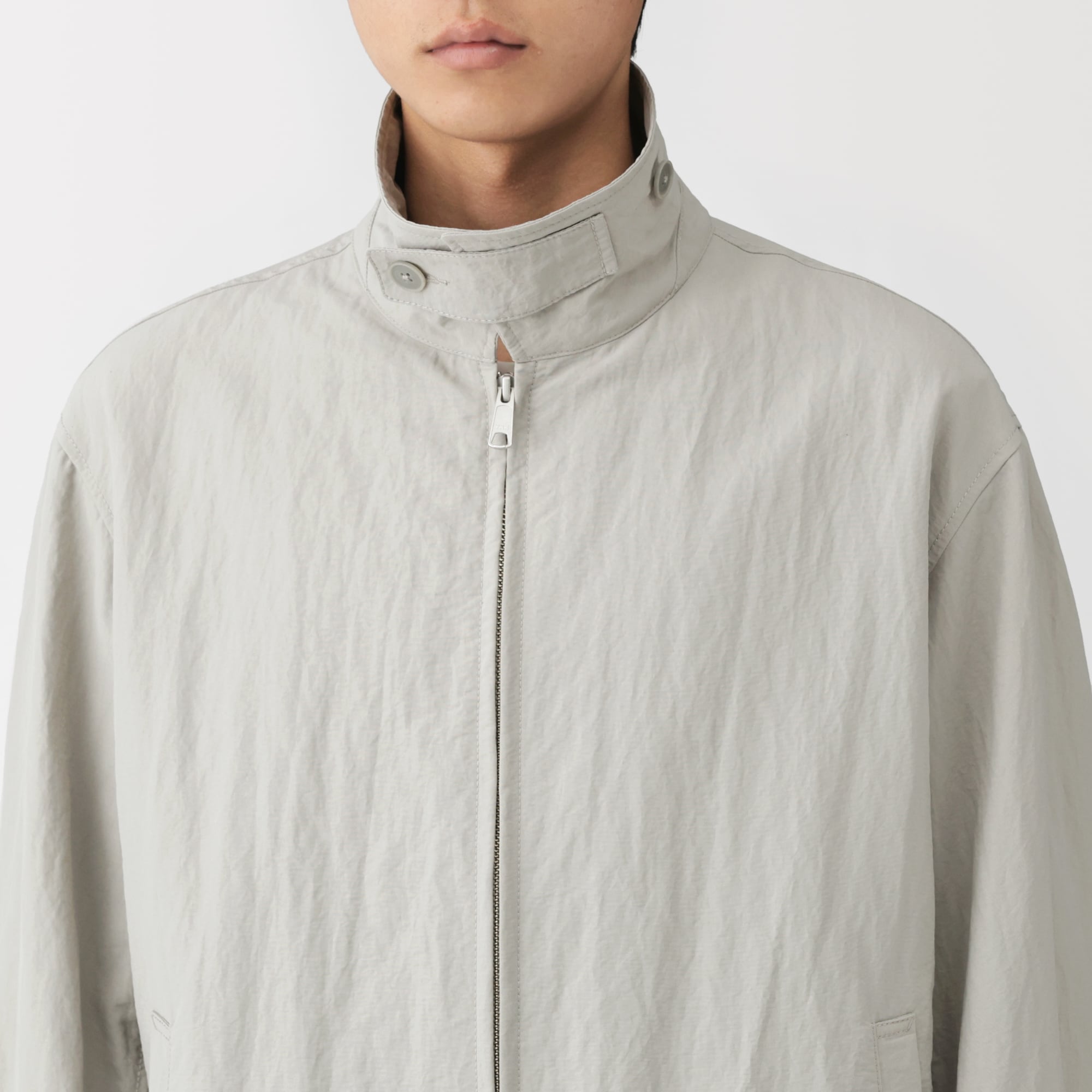 紳士　撥水ジップアップブルゾン