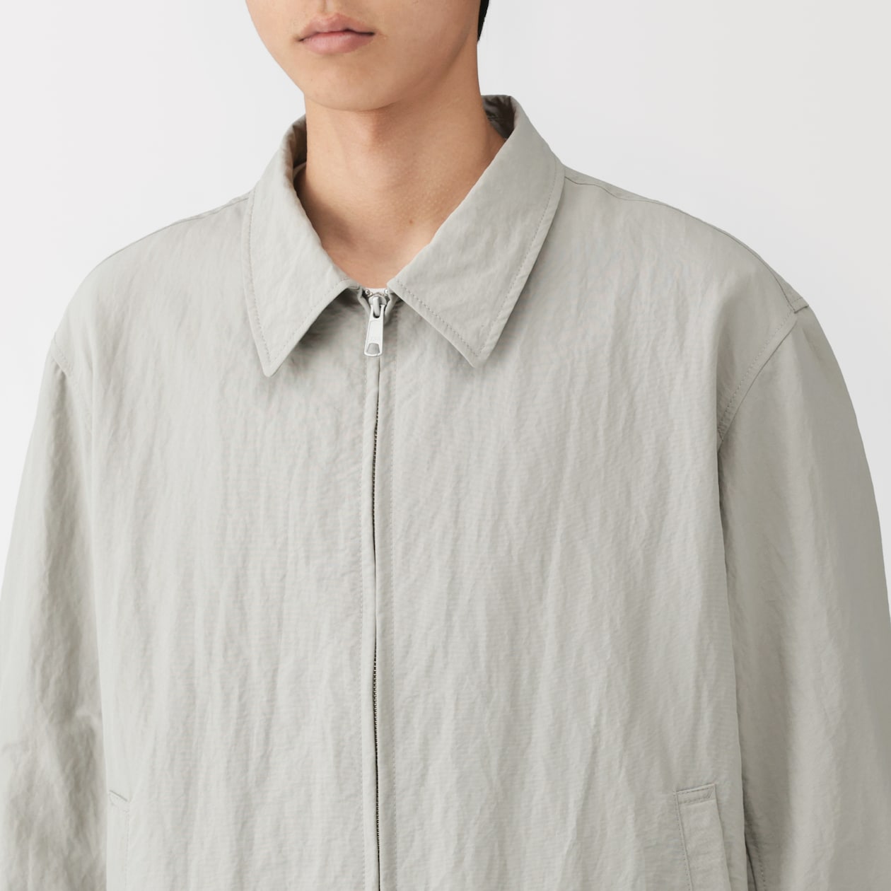 紳士　撥水ジップアップブルゾン