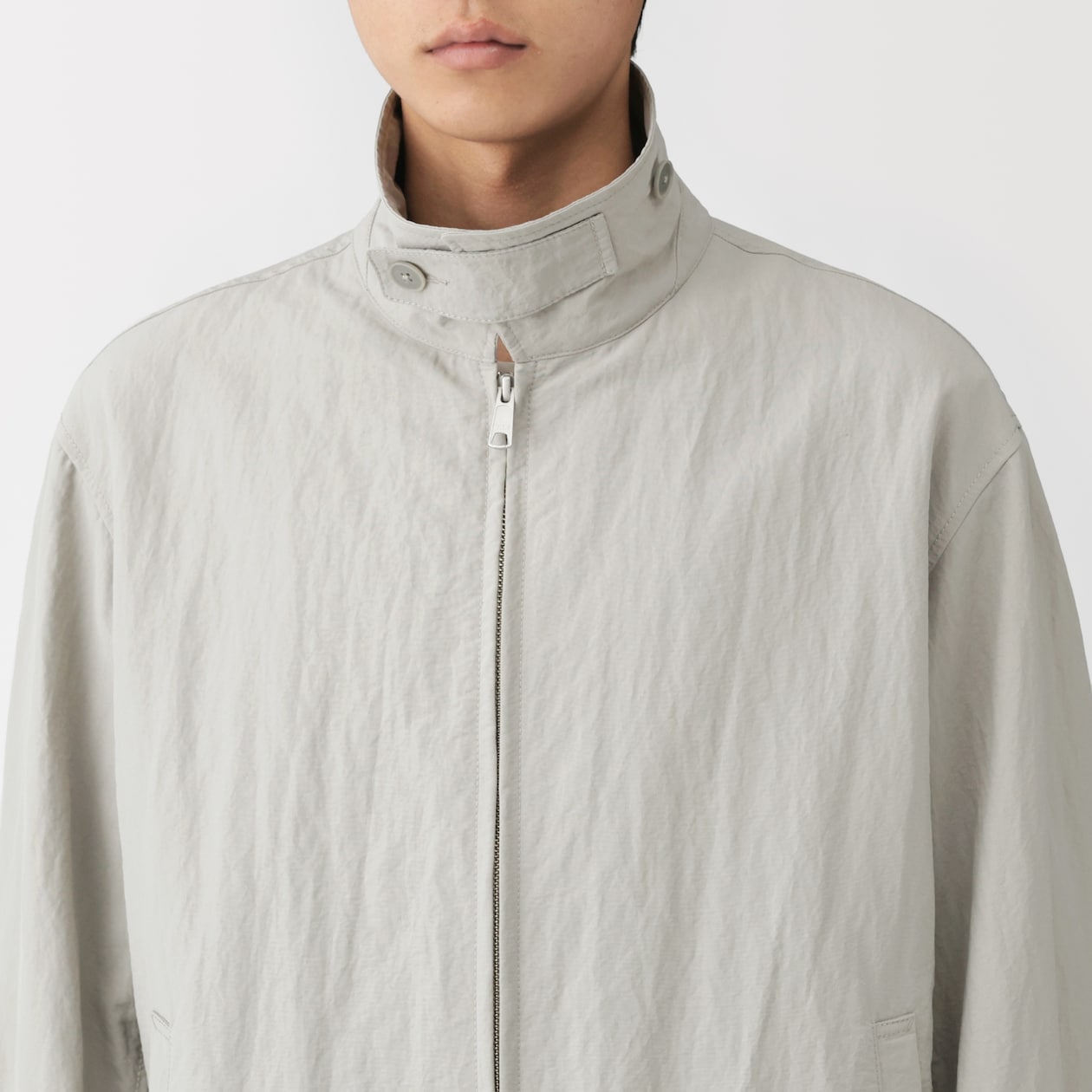 紳士　撥水ジップアップブルゾン