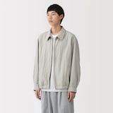 紳士　撥水ジップアップブルゾン