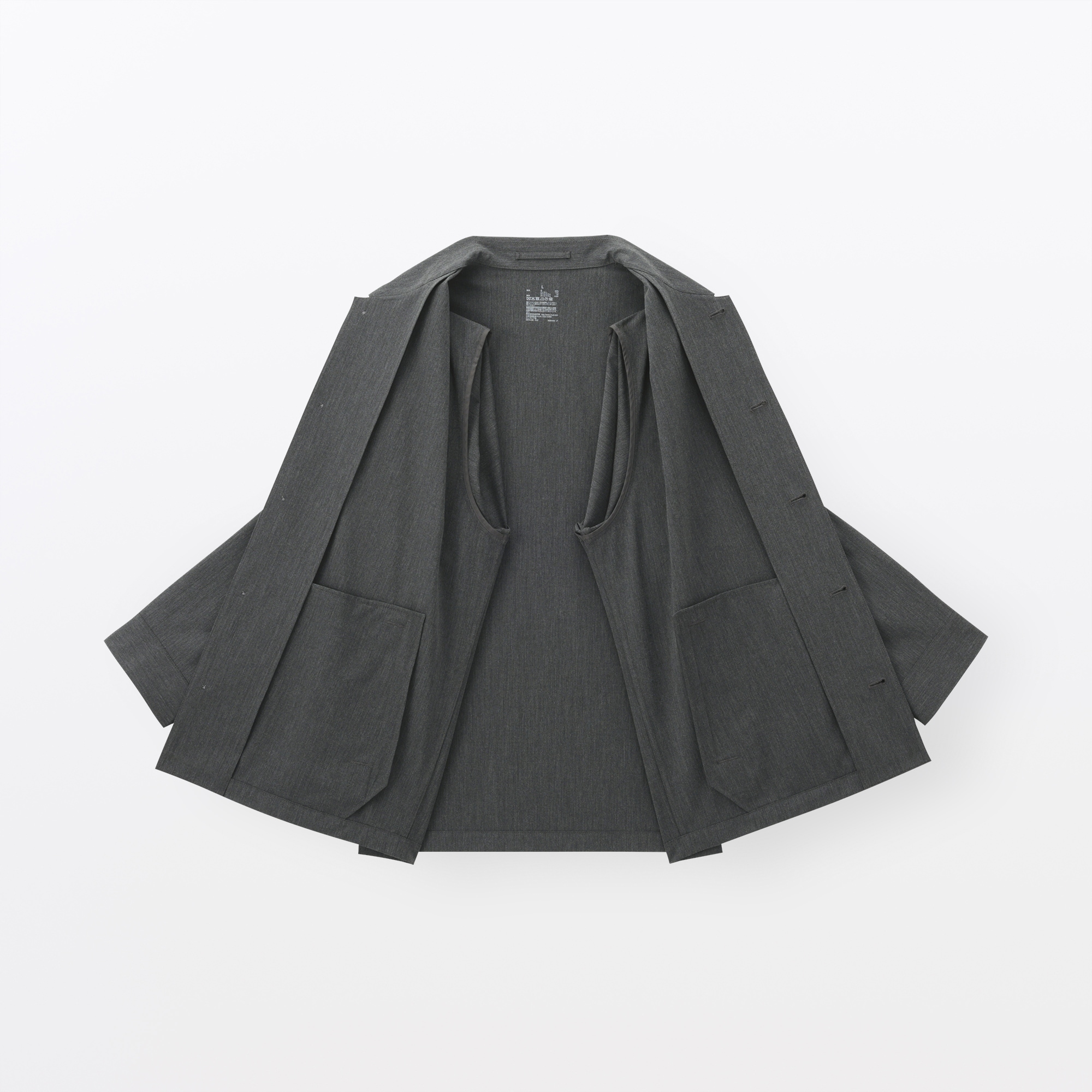 新品　無印良品　muji 紳士　乾きやすいブルゾン Ｍ 黒 ブラック　ジャケット 紳士 乾きやすいブルゾン | 無印良品