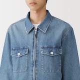 紳士　木の実から作ったカポック混デニム　ブルゾン