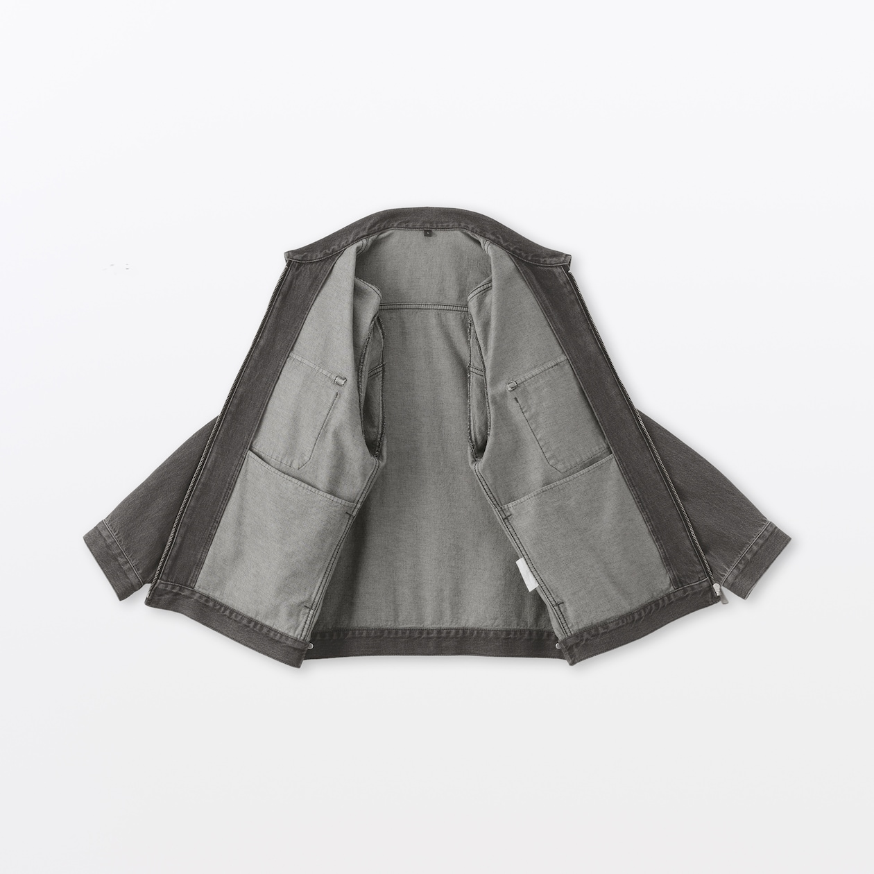 紳士　木の実から作ったカポック混デニム　ブルゾン