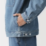 紳士　木の実から作ったカポック混デニム　ブルゾン