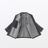 紳士　木の実から作ったカポック混デニム　カバーオール　黒