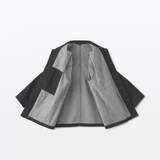 紳士　木の実から作ったカポック混デニム　カバーオール　黒