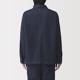 紳士　木の実から作ったカポック混デニム　カバーオール