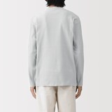 紳士　乾きやすい洗えるリブ編み長袖ニットＴシャツ