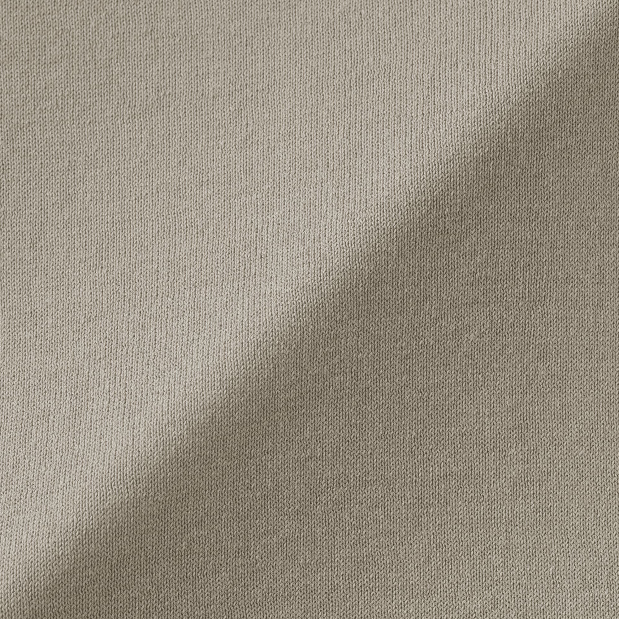 紳士　ヘンプ混クルーネック半袖セーター