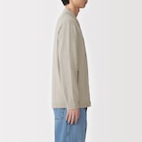 紳士　ヘンプ混長袖シャツカーディガン