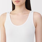 婦人　リブ編みタンクトップ