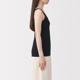 婦人　リブ編みタンクトップ