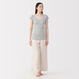 婦人　フライス編みフレンチスリーブＴシャツ