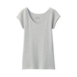 婦人　フライス編みフレンチスリーブＴシャツ