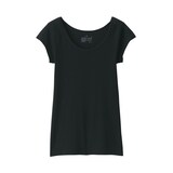 婦人　フライス編みフレンチスリーブＴシャツ