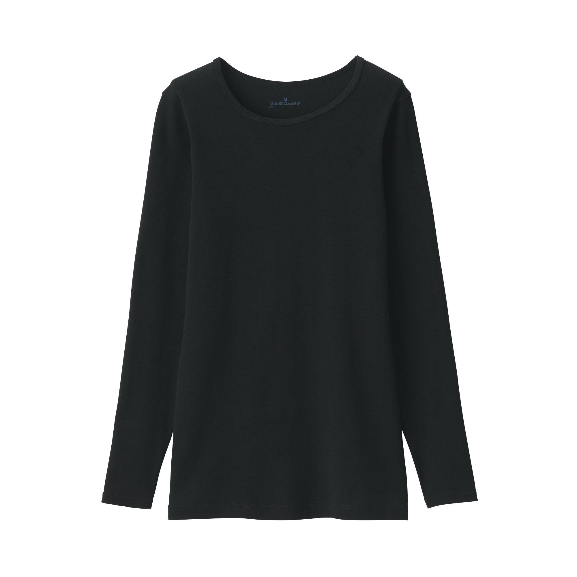 婦人　フライス編みクルーネック長袖Ｔシャツ