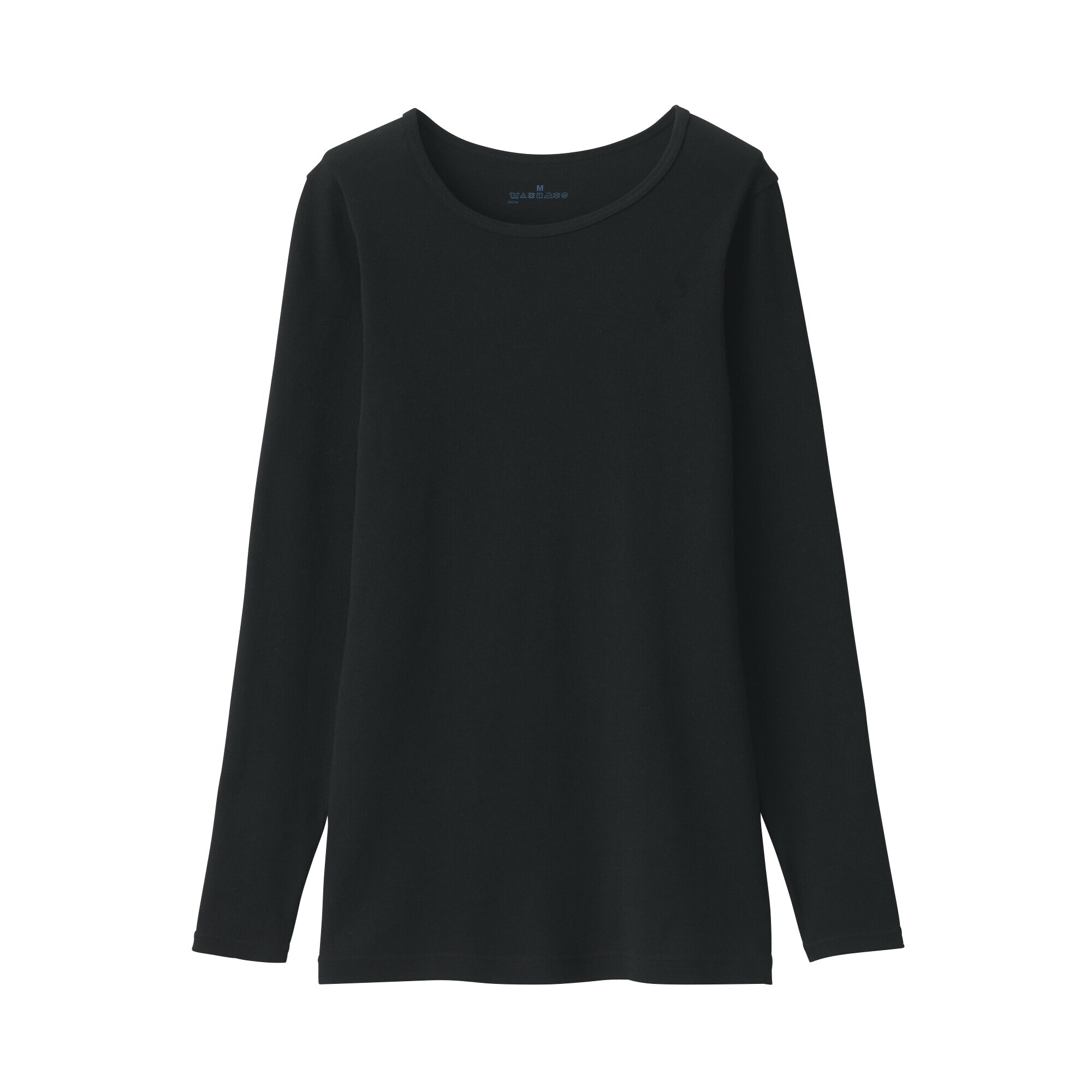 婦人　フライス編みクルーネック長袖Ｔシャツ