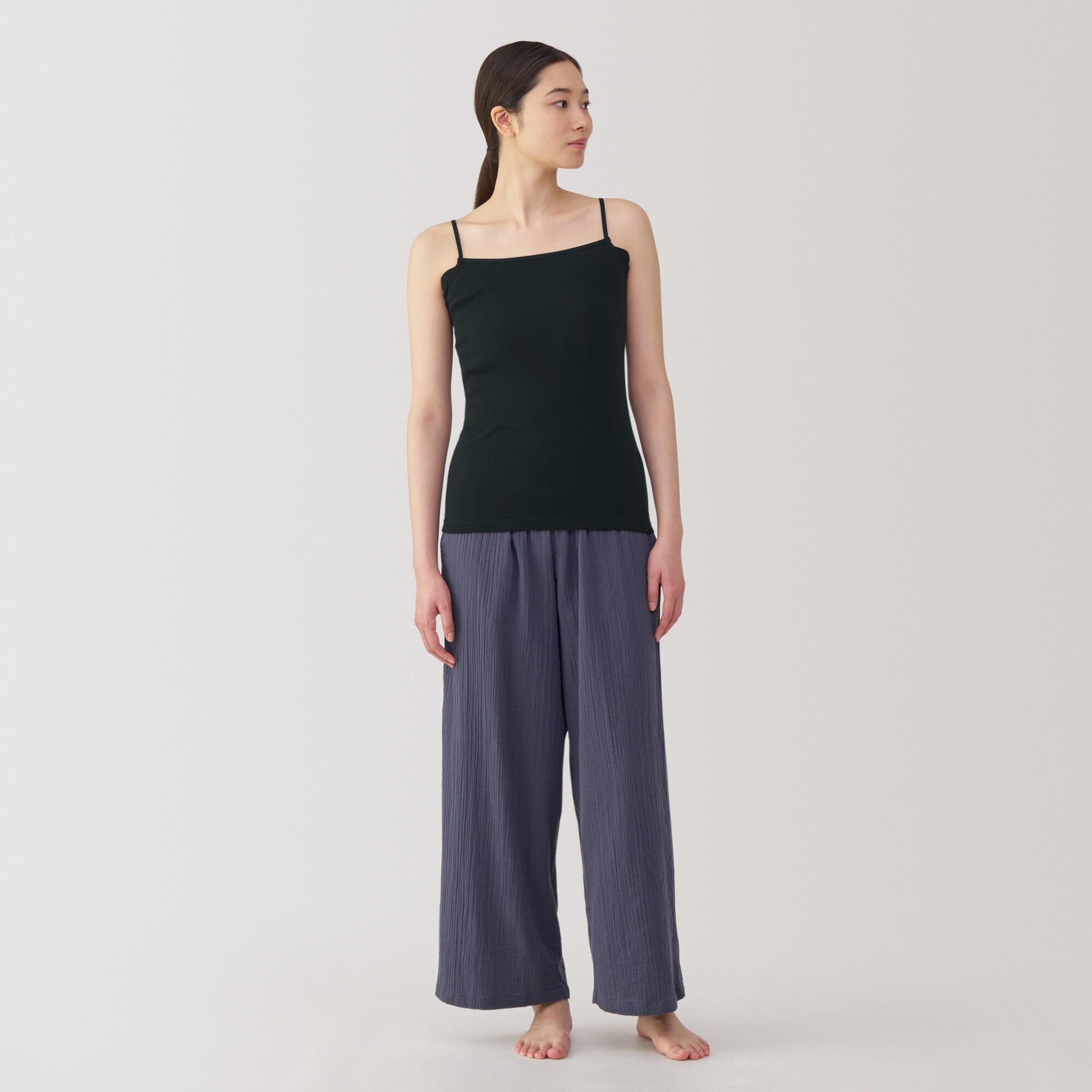 婦人　さらっと綿汗取りパッド付きキャミソール