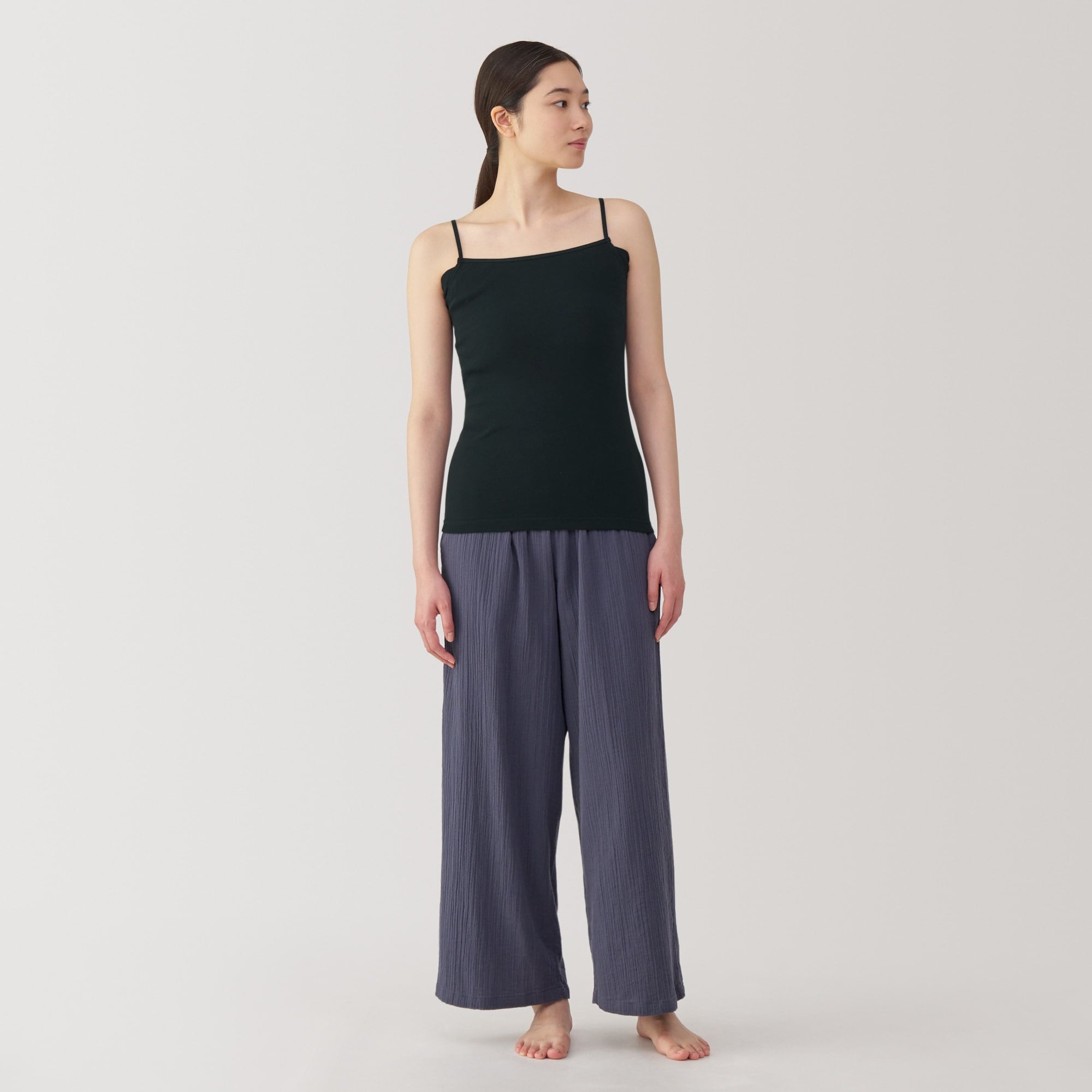 婦人　さらっと綿汗取りパッド付きキャミソール