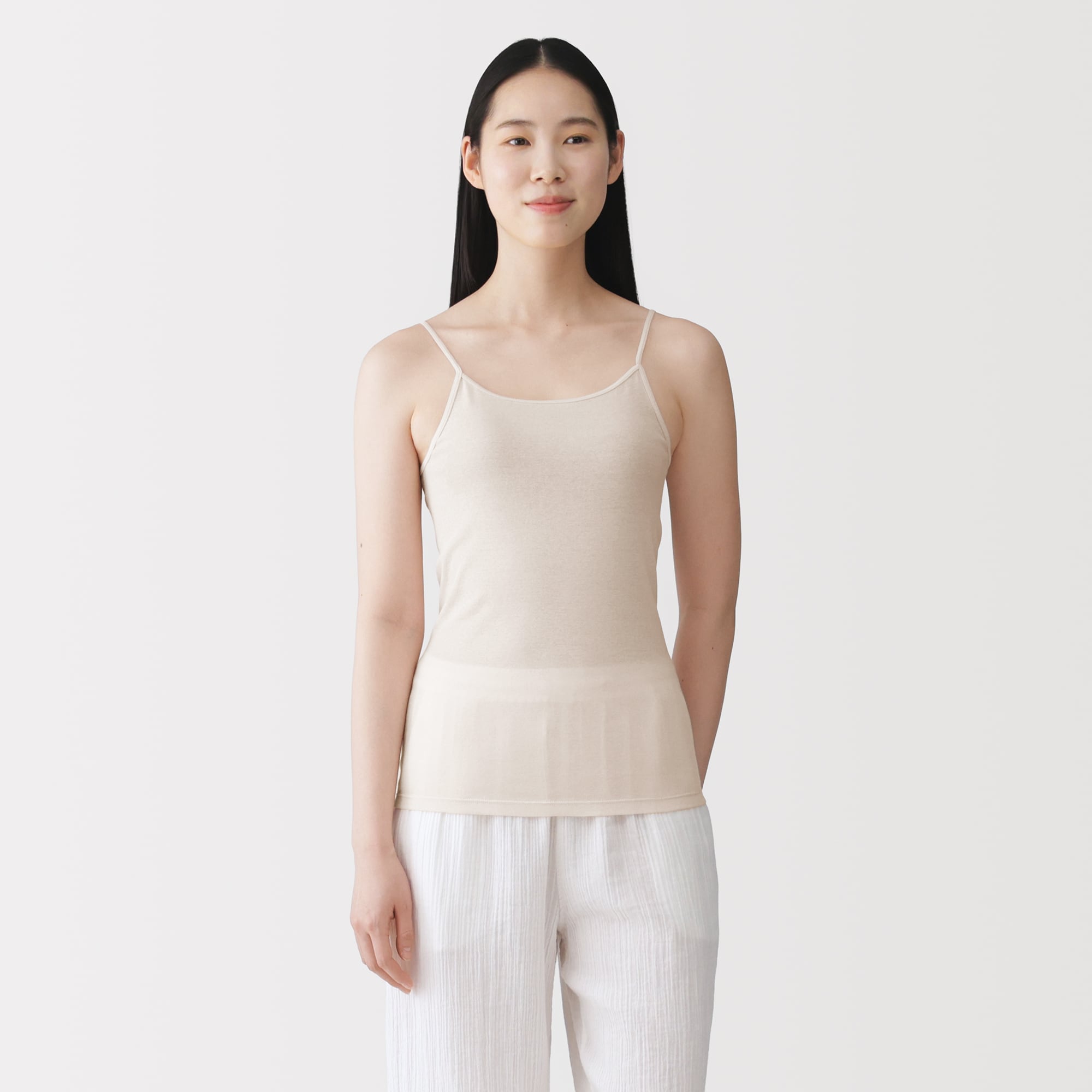 婦人　さらっと綿薄手キャミソール
