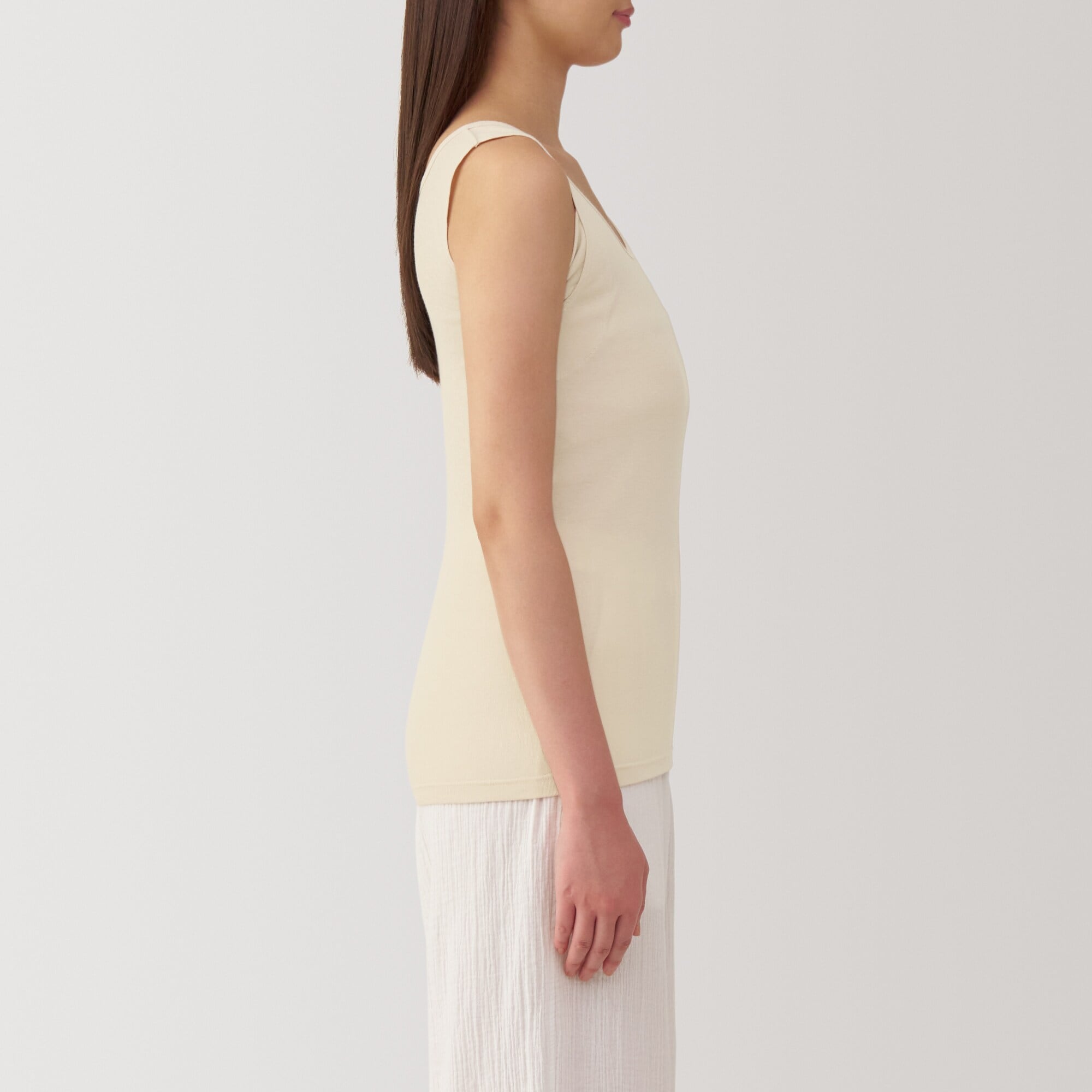 婦人　さらっと綿汗取りパッド付きタンクトップ