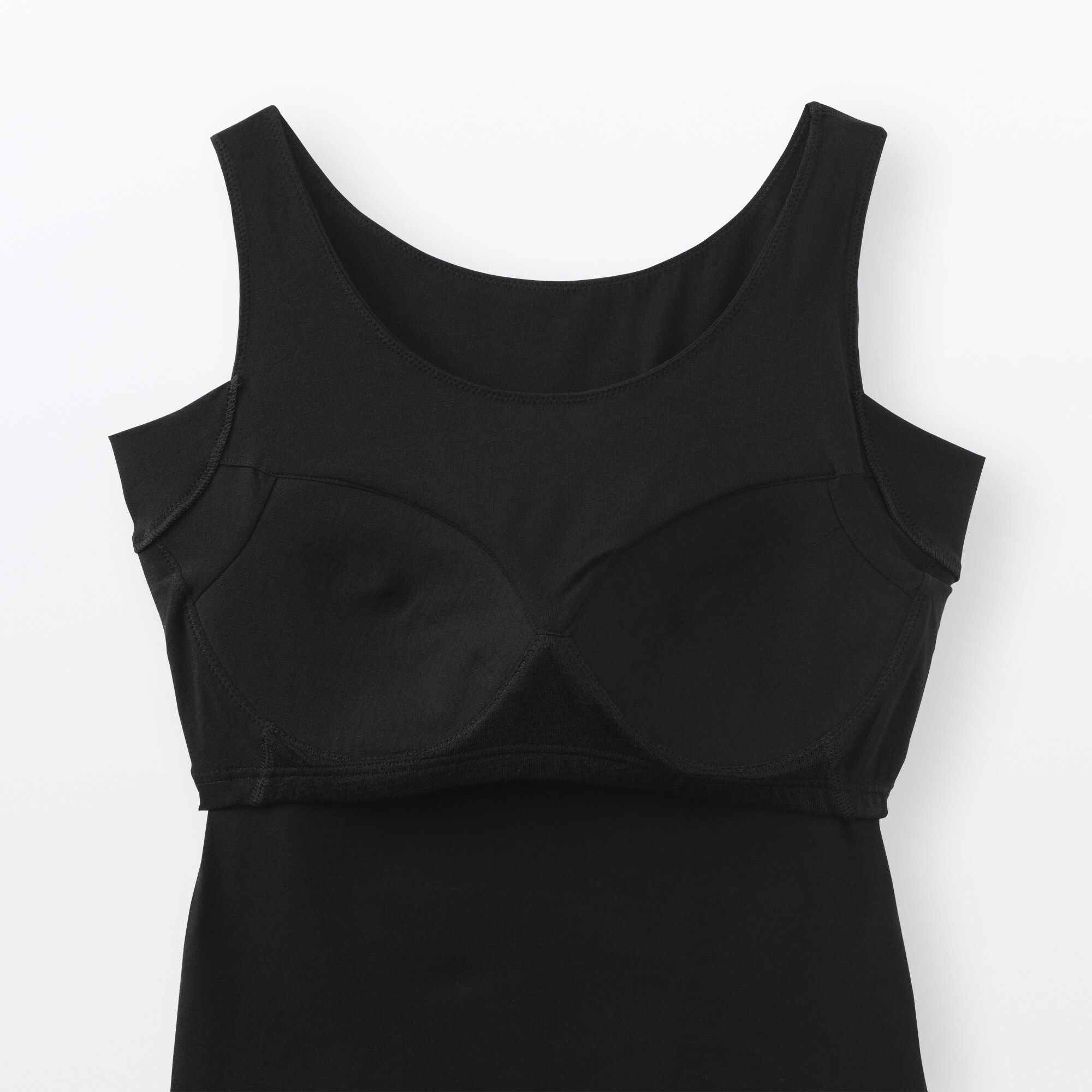 婦人　さらっと綿汗取りパッド付きブラタンクトップ