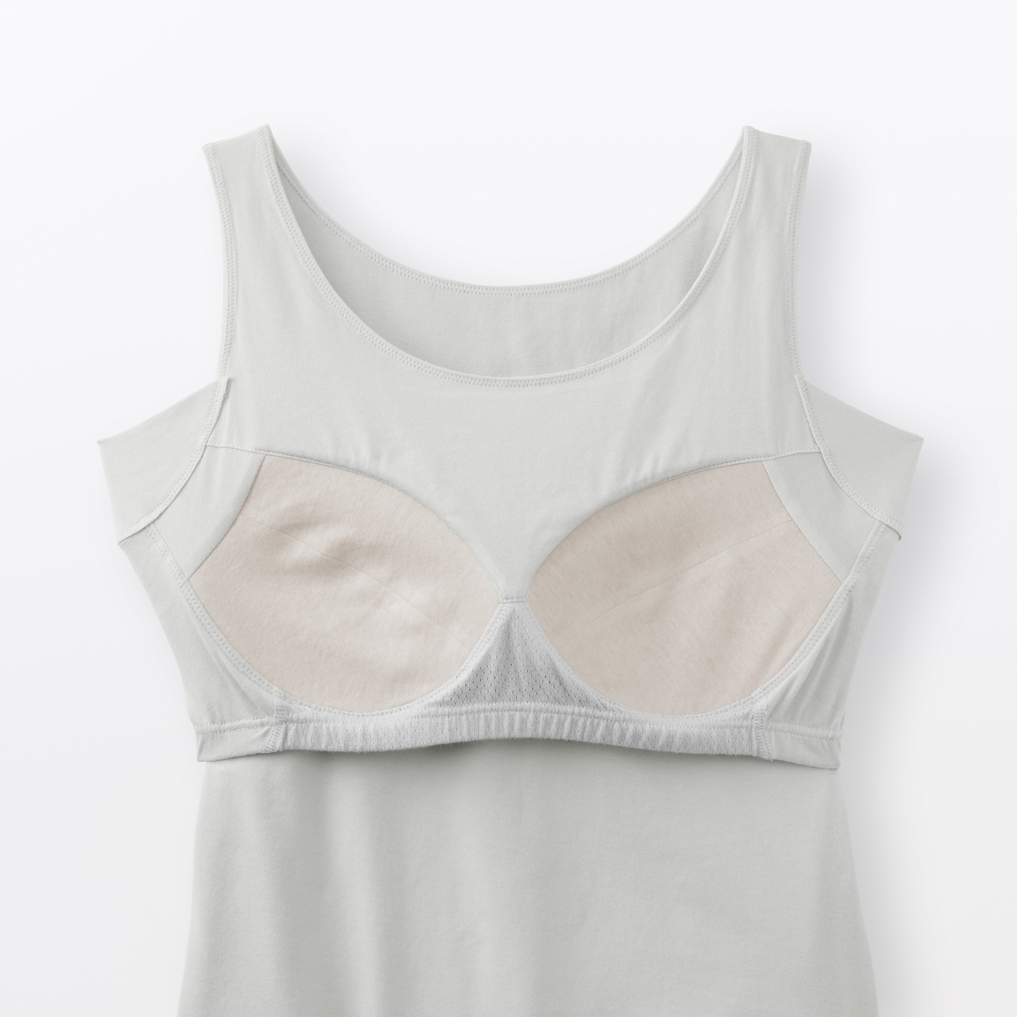 婦人　さらっと綿汗取りパッド付きブラタンクトップ