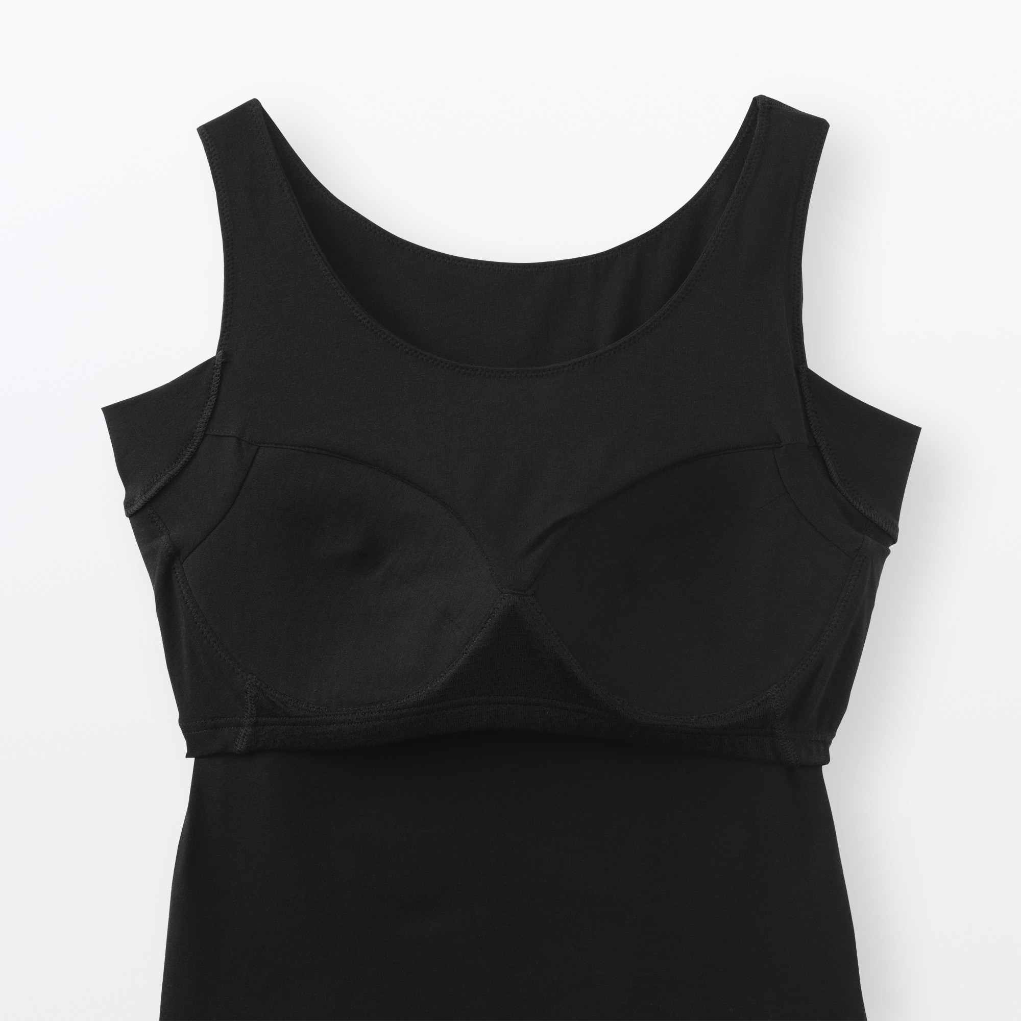 婦人　さらっと綿汗取りパッド付きブラタンクトップ